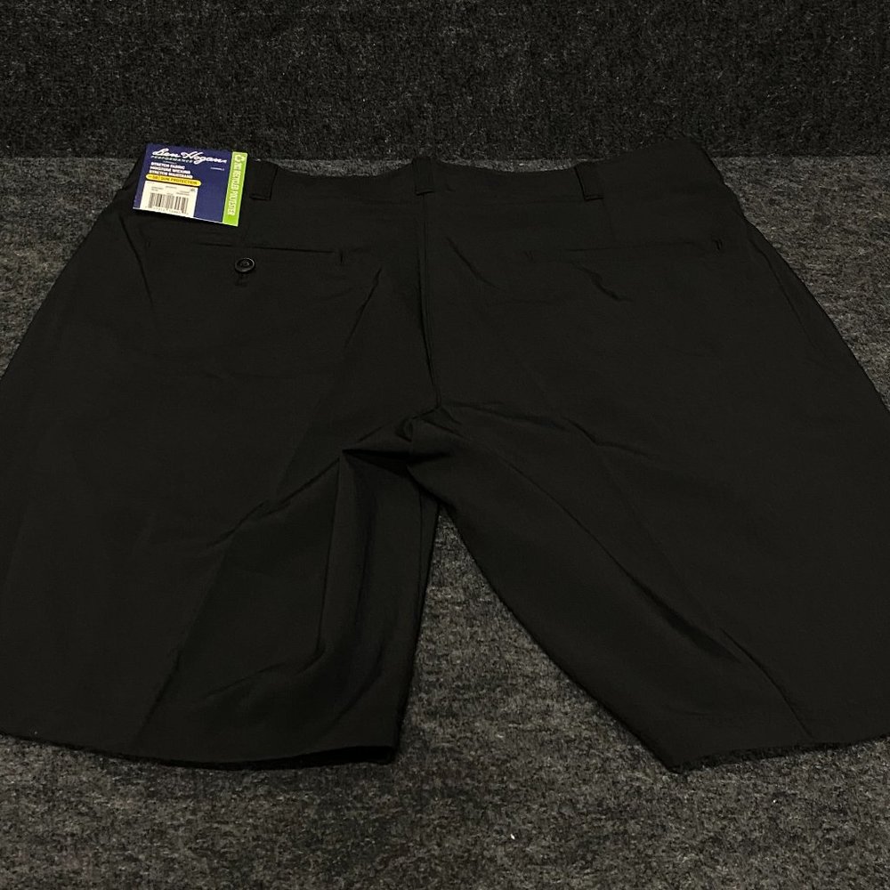 Shorts Ben Hogan Performance Men's Flat Front Active Flex Stretch Golf Black - Picture 3 of 4